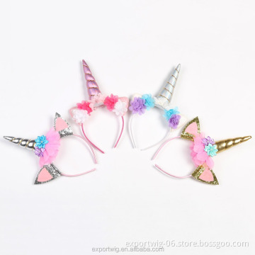 Magical Unicorn Horn Party Hair Headband Perfect Dress Children Baby Kids Gift Cosplay Decorative Head Wear Girls Accessories
